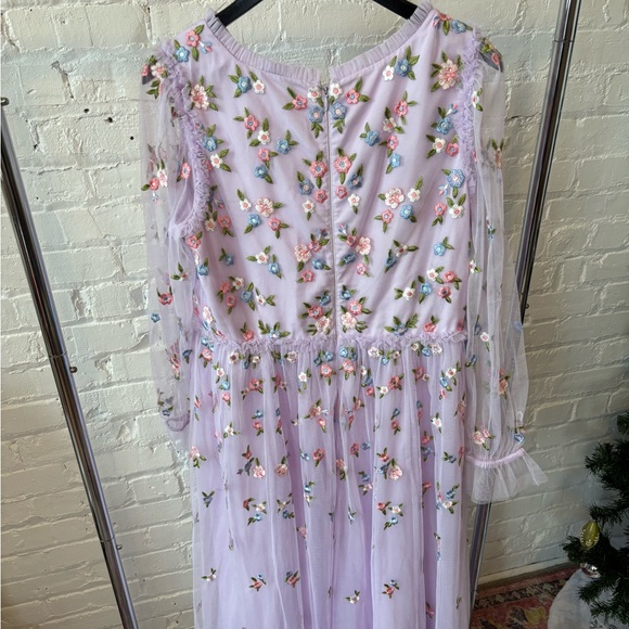 IVY CITY CO zinnia lavender bridesmaid dress Large - Picture 5 of 10